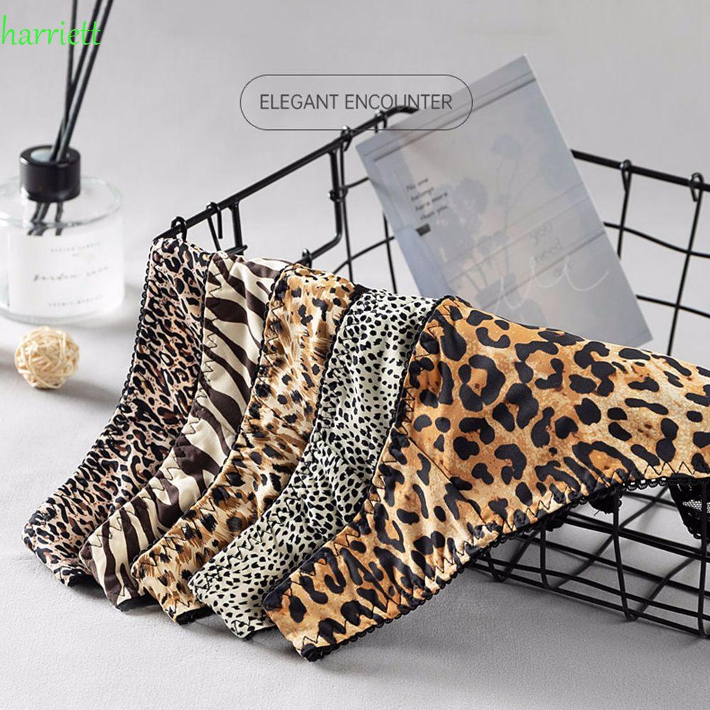 Quần Lót Cotton Phối Ren Họa Tiết Da Báo Thoáng Khí Thời Trang Cho Nữ
