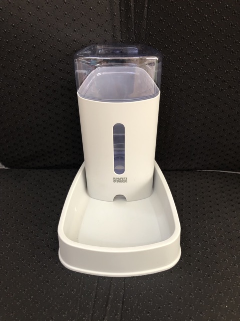 Bình nước và hạt tự động cho chó, mèo 3L8. Cho công dụng lọc nước. Sen kg lo ra ngoài BOSS ở nhà không có nước uống