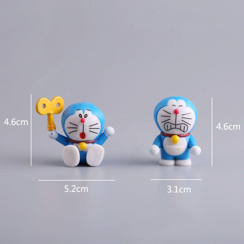 Bộ 6 Mô Hình Nhân Vật Hoạt Hình Doraemon Dùng Trang Trí
