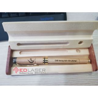 Hộp bút gỗ [khắc nội dung theo yêu cầu]