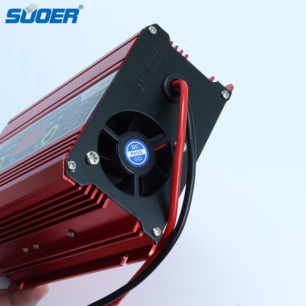 Bộ sạc Pin sắt bình ắc quy thông minh SUOER ML-20B 20A cho ắc quy axít chì 12V Pin LiFePO4 4S 12.8V 14.6V