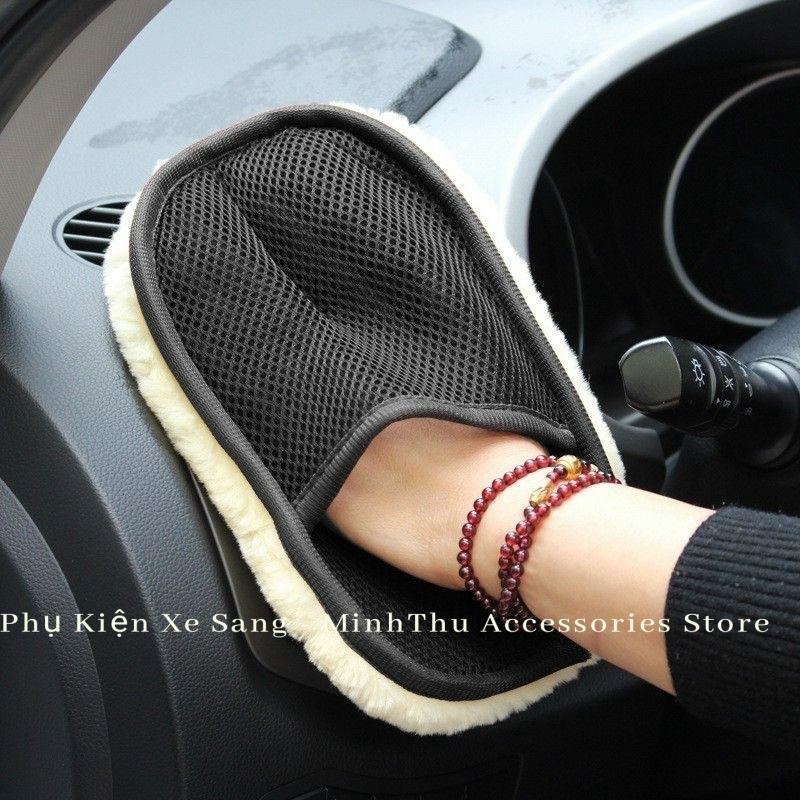 Gang Tay Lông Cừu Siêu Mịn Rửa Xe Ô Tô Chuyên Dụng
