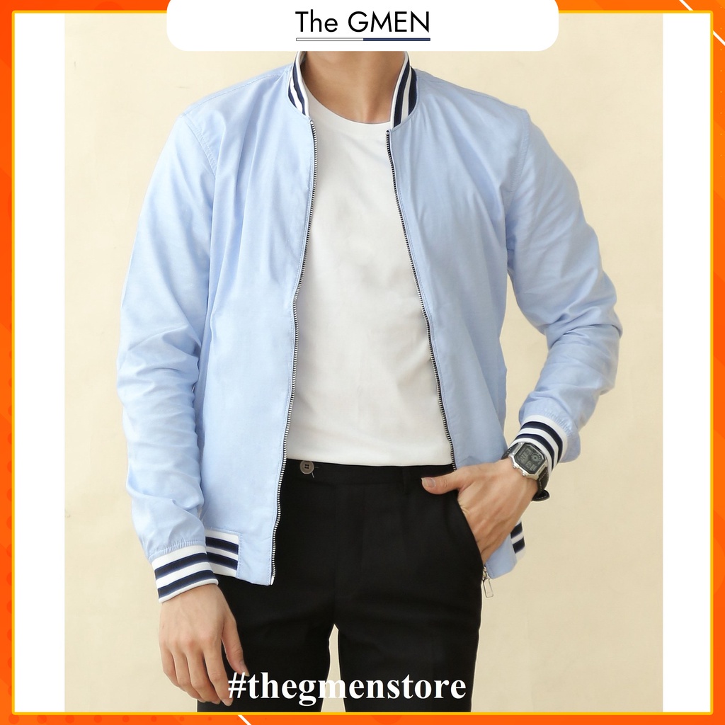 Áo khoác nam The GMEN Bomber Oxford chất liệu cao cấp dày dặn