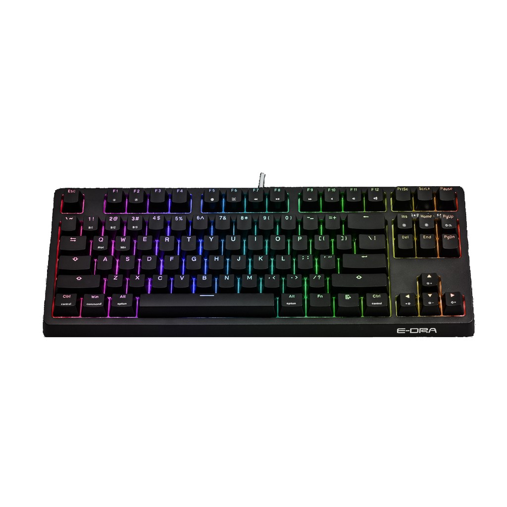 Bàn phím máy tính EDRA EK387W Cơ Đèn Led RGB không dây Chống Nước Game Văn Phòng 87 phím Gateron Switch | BigBuy360 - bigbuy360.vn