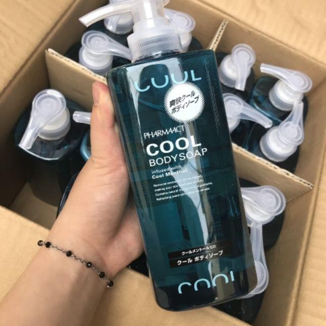 Sữa Tắm Cho Nam Cool Body Soap Pharmaact - Nhật Bản (Hương bạc hà)