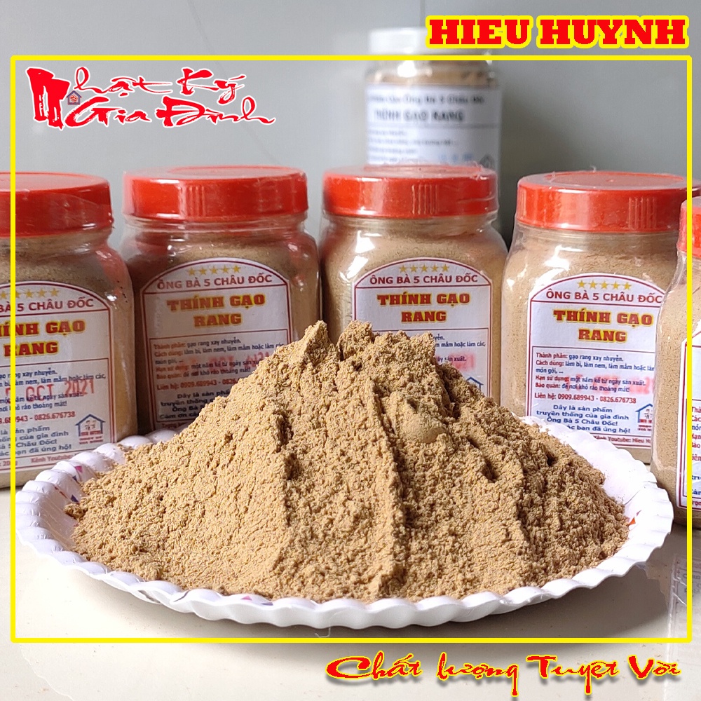 200gr Bột Thính Gạo Rang Sẵn Vàng Thơm Ngon Hiệu Ông Bà 5 Châu Đốc
