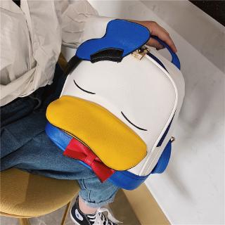 ⭐cuộc sống ở góc⭐kawaii vịt donald ba lô hoạt hình nam nữ ba lô thời trang ba lô nhỏ