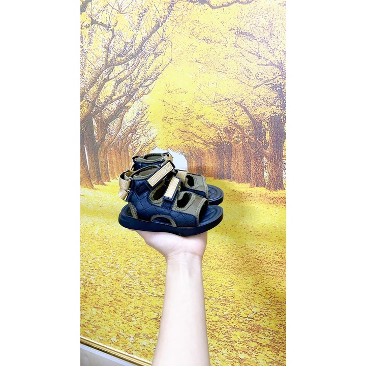 Giày Sandal Bé Trai Bé Gái Trần Trám Da Cho bé 3-10 Tuổi