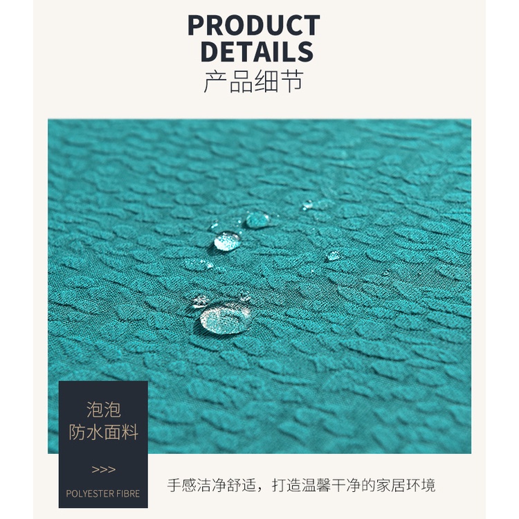 Vỏ Bọc Ghế Sofa Không Tay Vịn Chống Thấm Nước Màu Trơn Có Thể Gấp Gọn Tiện Dụng Cho Phòng Khách