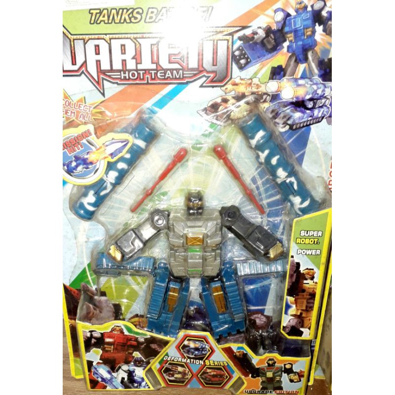 Lắp ráp 1 mô hình xe Tăng biến thành Robot bằng nhựa