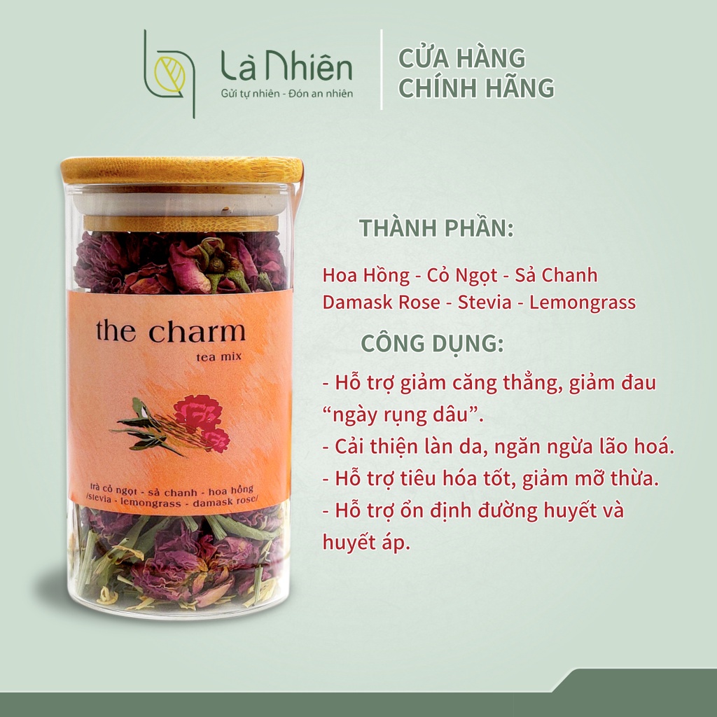 Trà Thảo Mộc Mix [The Charm] Là Nhiên. Trà Dưỡng Nhan Hỗ Trợ Cải Thiện Làn Da, Ngăn Ngừa Lão Hóa.