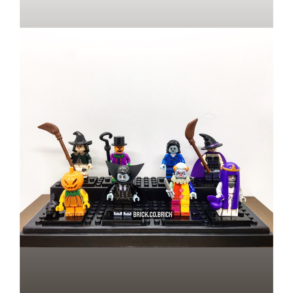 Lego Kinh Dị phiên bản Haloween Bí Ngô Phù Thủy Ma Cà Rồng Cương Thi Chú Hề PG8171
