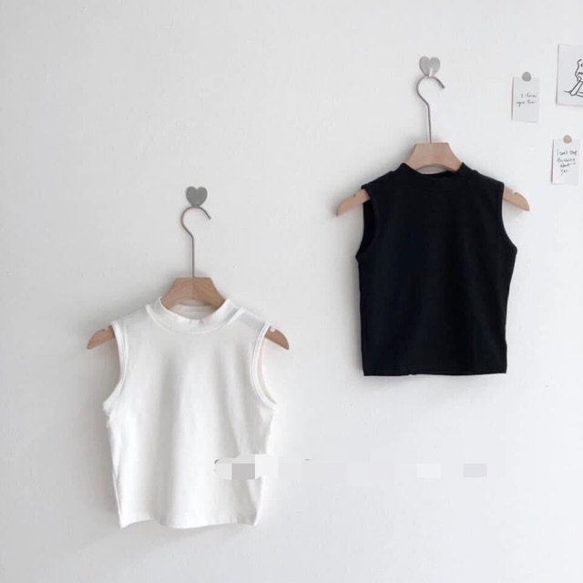 Áo Croptop 3 Lỗ Cổ 3p Chất Cotton Mịn Đẹp