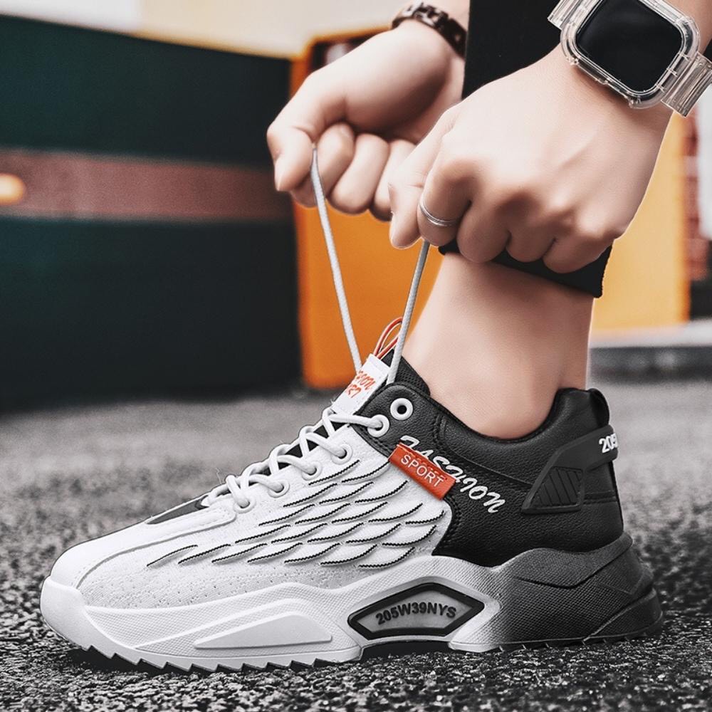 Giày nam phối màu loang vảy sóng siêu ngầu phong cách 2022