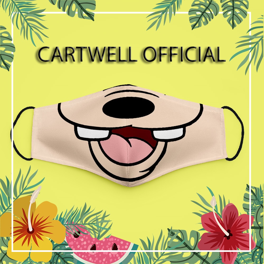 Khẩu trang cho bé cute đáng yêu hoạt hình vui nhộn dễ thương Disney CARTWELL có thể giặt và tái sử dụng phòng ô nhiễm vả