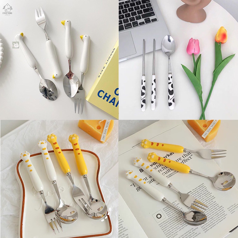 Muỗng nĩa vintage nhiều hình dễ thương