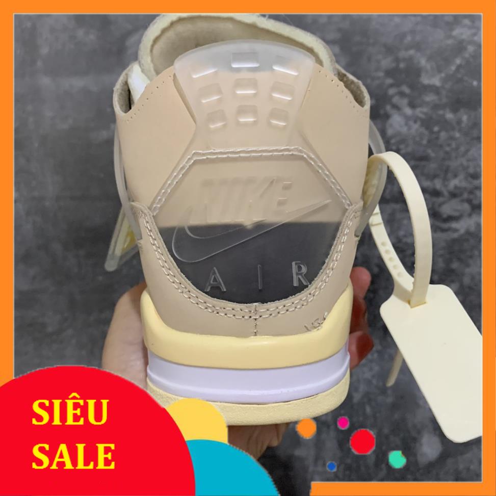 Giày thể thao sneaker JORDAN 4 MÀU KEM , Giày jodan jd4 hot hit | BigBuy360 - bigbuy360.vn