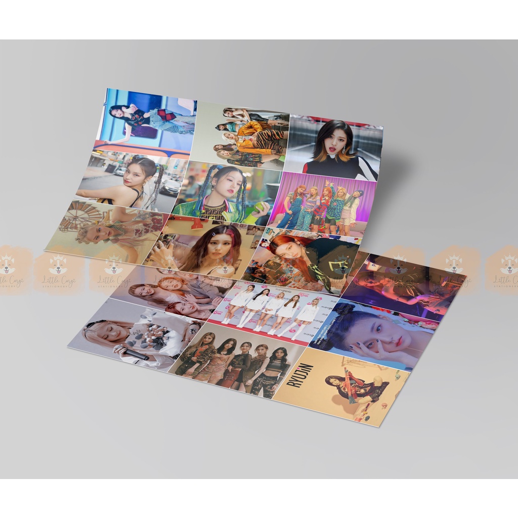 Set 20 tấm card Itzy - Bộ 20 photocard Itzy decan dán chất lượng cao hàng đẹp