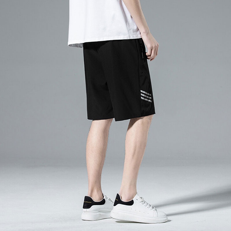 Quần Short Thể Thao Chơi Bóng Rổ Chất Liệu Lụa Lạnh Nhanh Khô Dáng Rộng Thời Trang Mùa Hè Cho Nam Giới