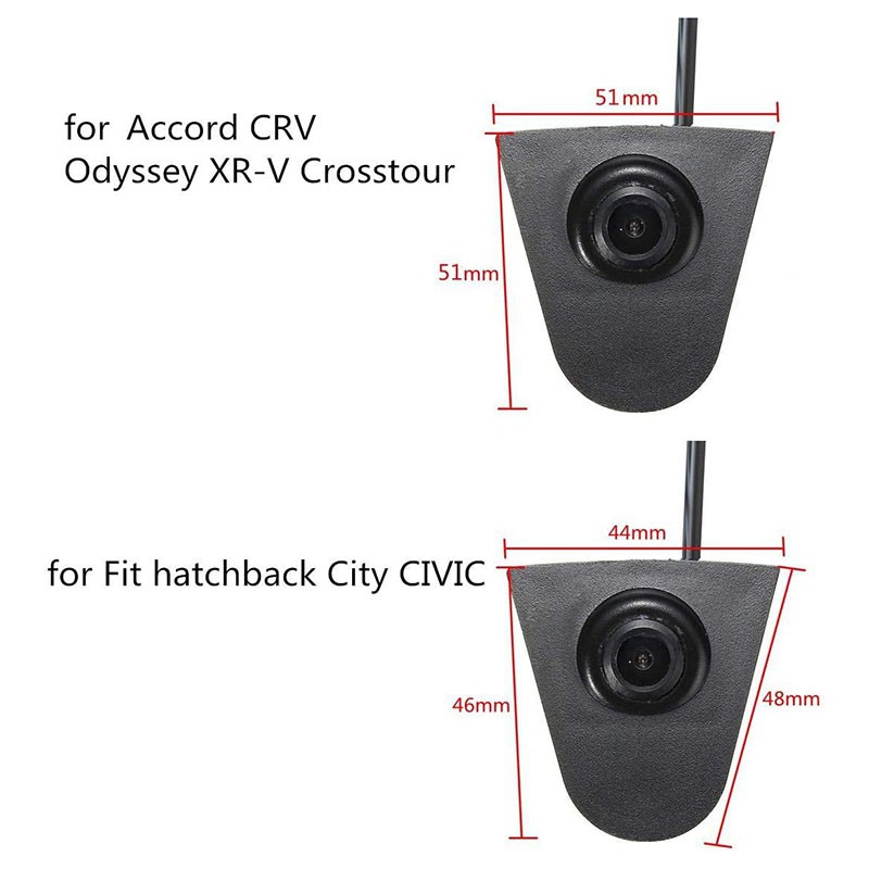 CCD Car Front Logo Camera Positive Image Camera Parking Assistance Camera for Honda CIVIC City Fit