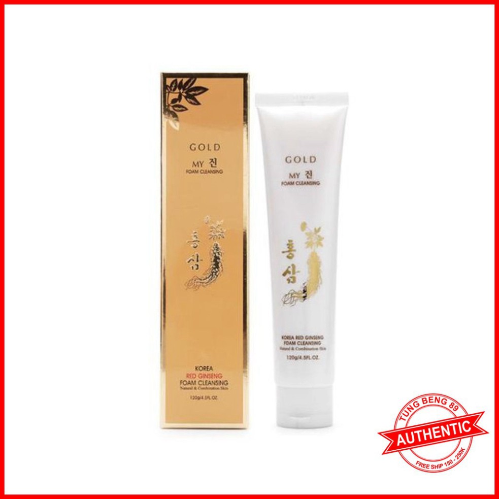 Sữa rửa mặt sâm vàng Hàn Quốc – Korea red ginseng foam cleansing chính hãng