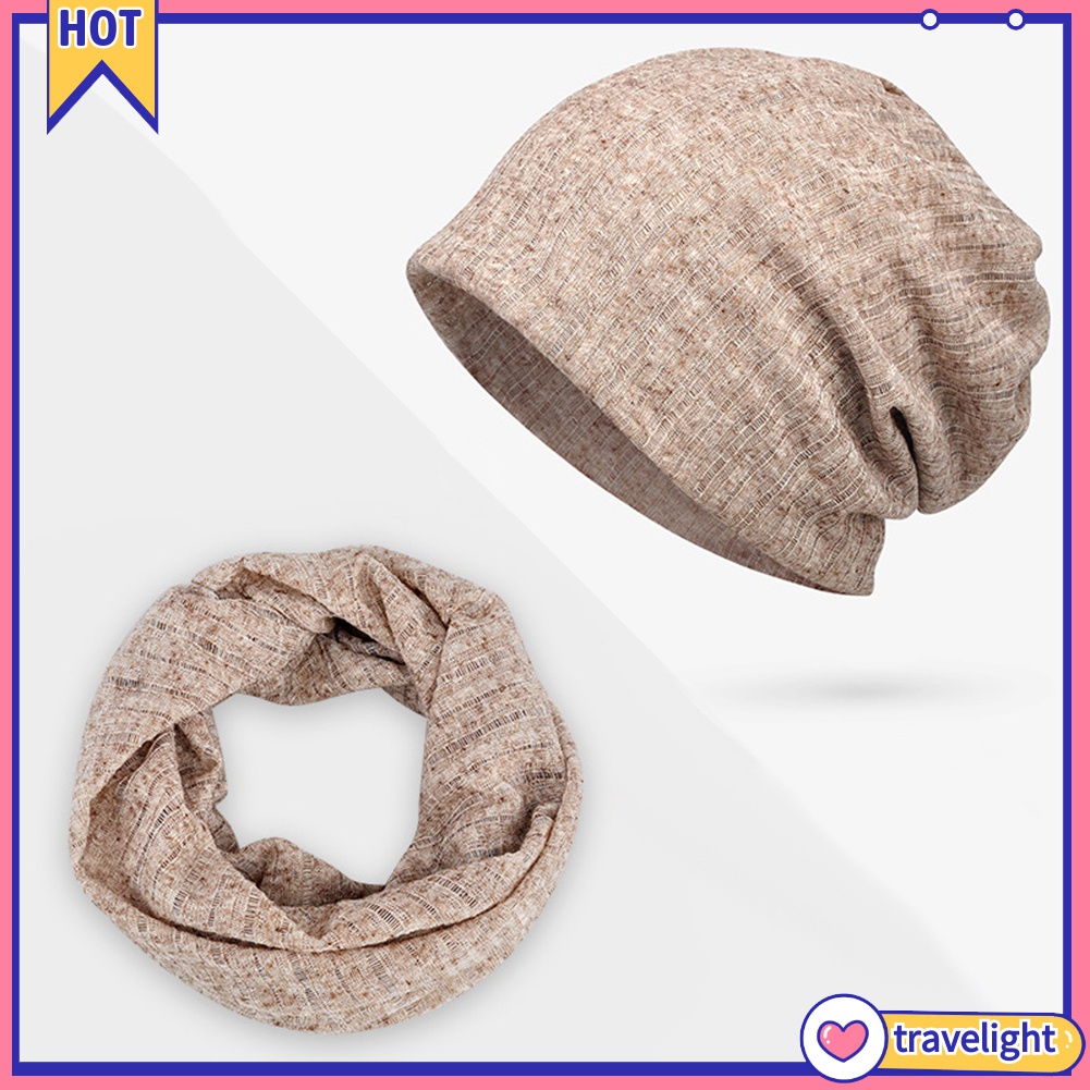 Mũ beanie kiêm khăn choàng cổ đa năng chống tia UV