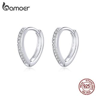 Bamoer Bông Tai Bạc 925 Hình Trái Tim Xinh Xắn sce868 100%
