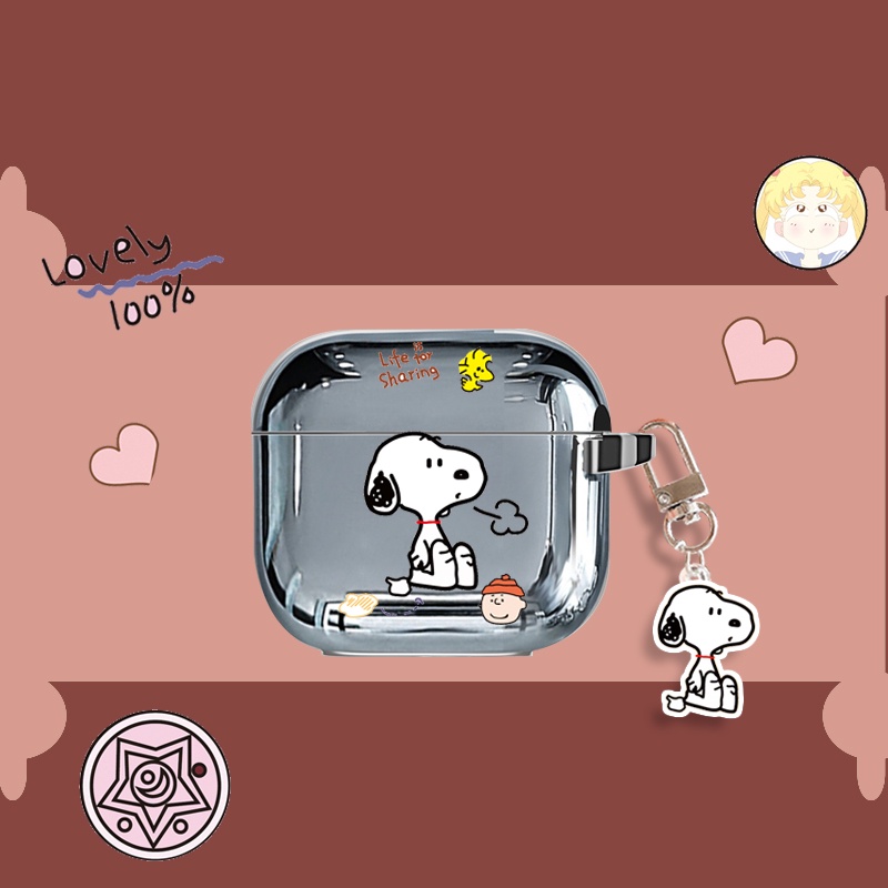 Vỏ bảo vệ hộp sạc tai nghe Lenovo Lp40 tws bằng tpu mềm hình gấu phi hành gia kèm móc treo