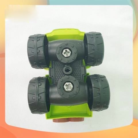 Đồ Chơi Túi 4 Xe Ô Tô Nông Nghiệp Máy Cày Tặng Kèm Tua Vít cho Bé