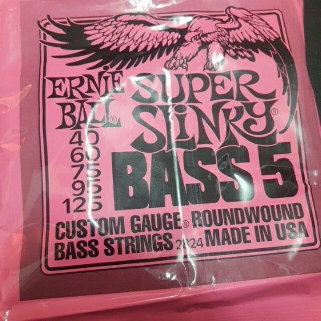 Bộ dây đàn guitat bass 5 strings Ernie Ball . ( Hình thật )