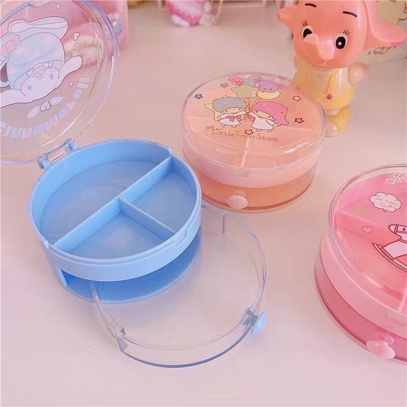 TỦ NHỰA MINI ĐỂ BÀN HÌNH THỎ MELODY/CINNAMOROLL, GẤU DỄ THƯƠNG