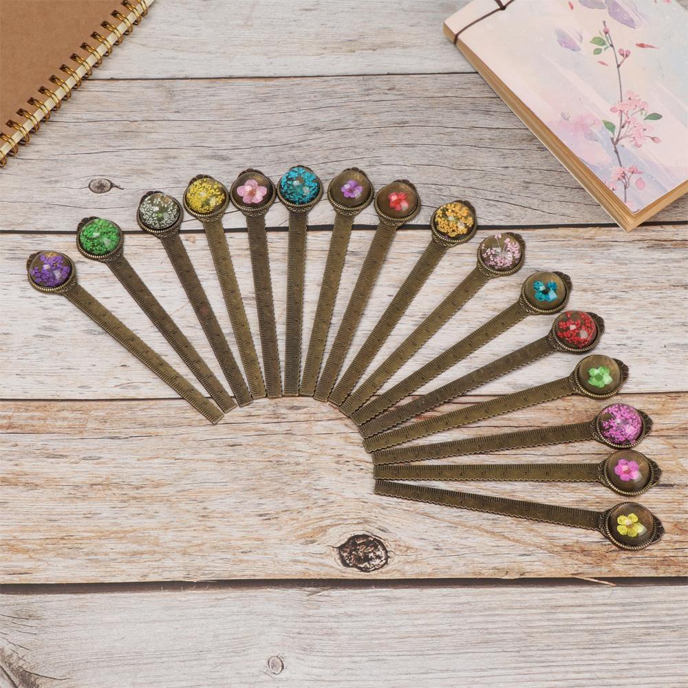 PISTA Thẻ Đánh Dấu Sách Bằng Kim Loại Hình Hoa Sáng Tạo Cho Bé