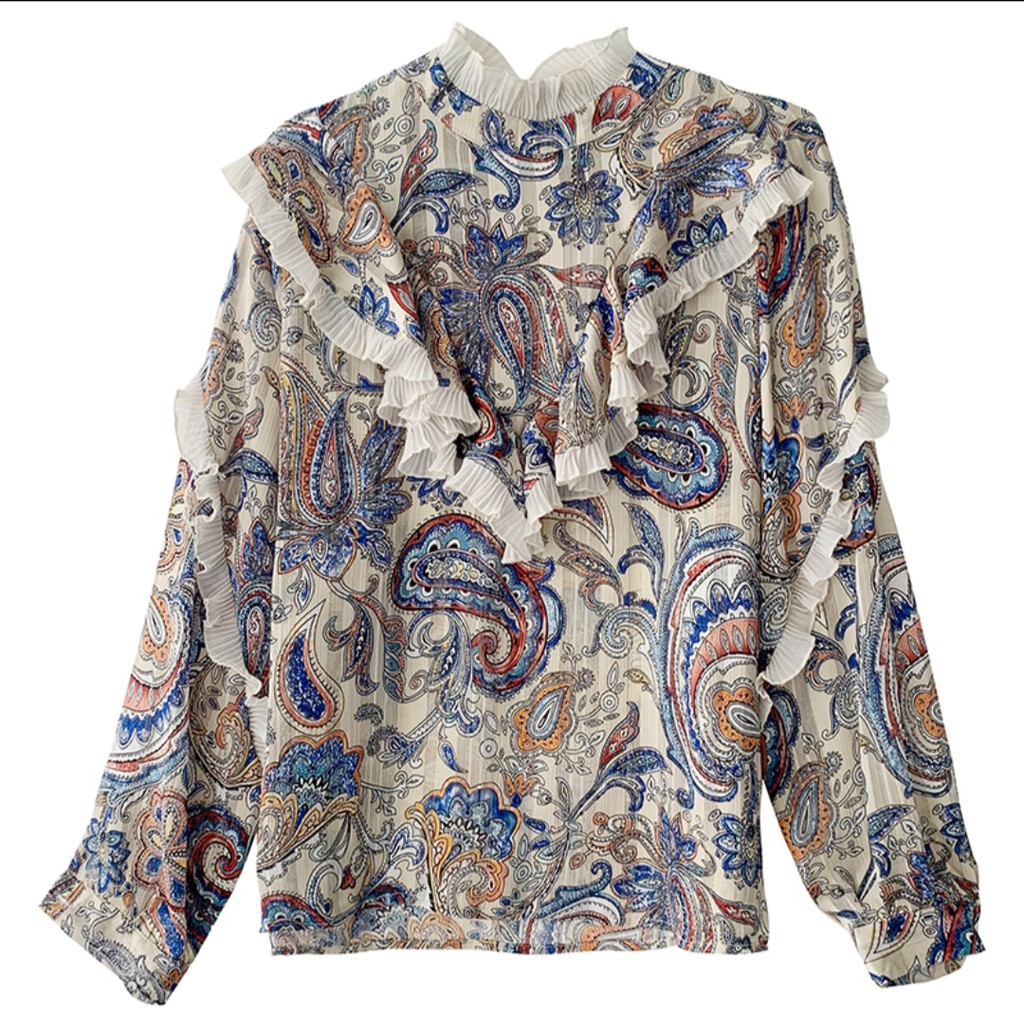 Áo Kiểu Hàn Quốc Phối Bèo 2867 3m | BigBuy360 - bigbuy360.vn