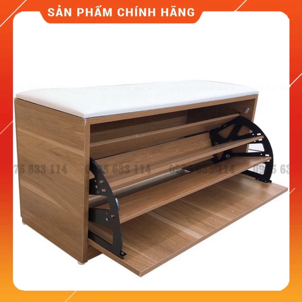 Tủ giày thông minh HỎA TỐCTủ gỗ đựng giày thiết kế hiện đại, tiết kiệm không gian kết hợp đệm ngồi tiện lợi