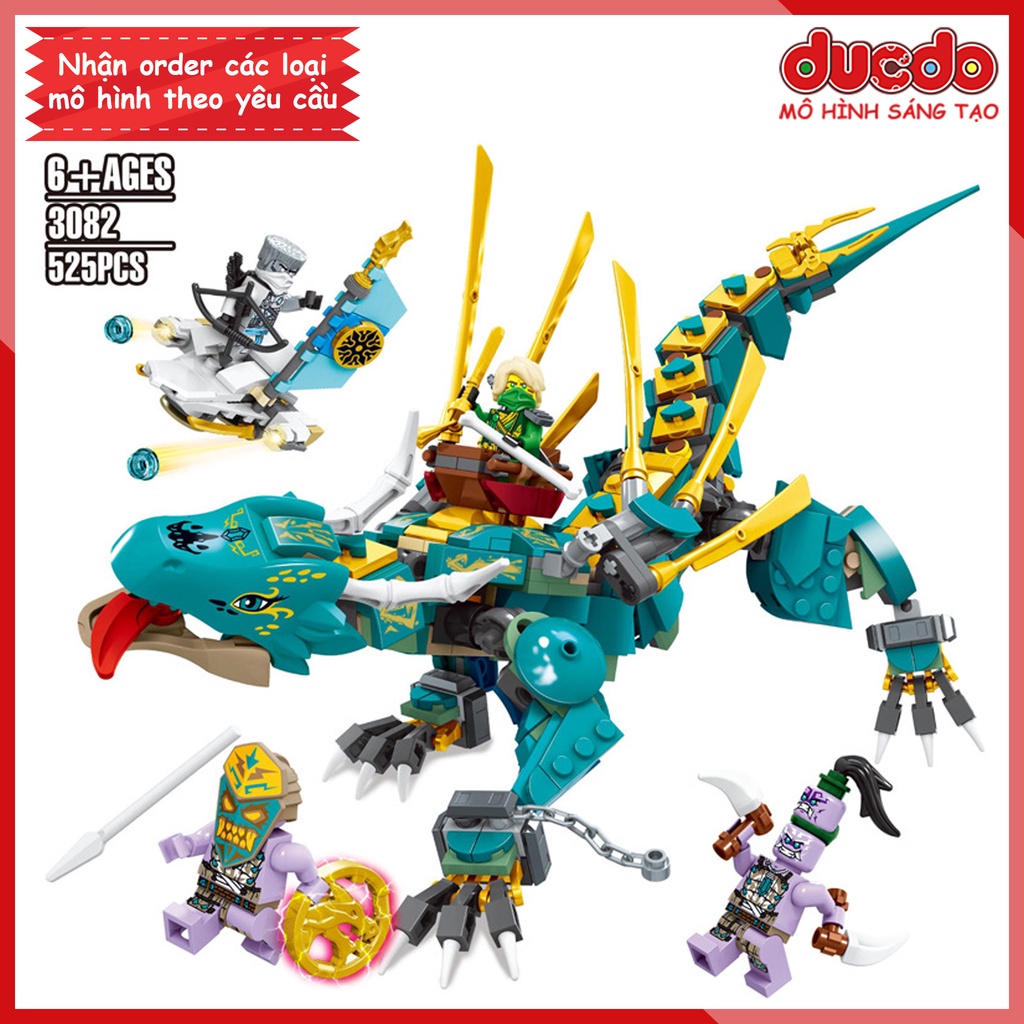 ZM 3082 Lắp ghép Ninjago Rồng Thần Jungle Của Lloyd - Đồ chơi Xếp hình Mô hình Ninja 71746 Jungle Dragon