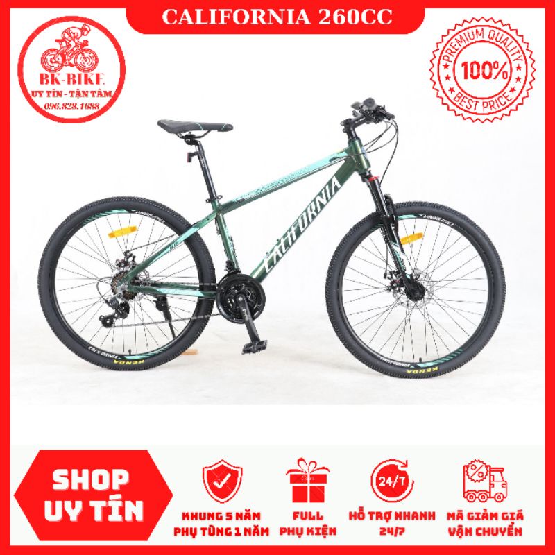 Xe Đạp Thể Thao California 260cc - Khung Nhôm, Groupset Shimano EF41