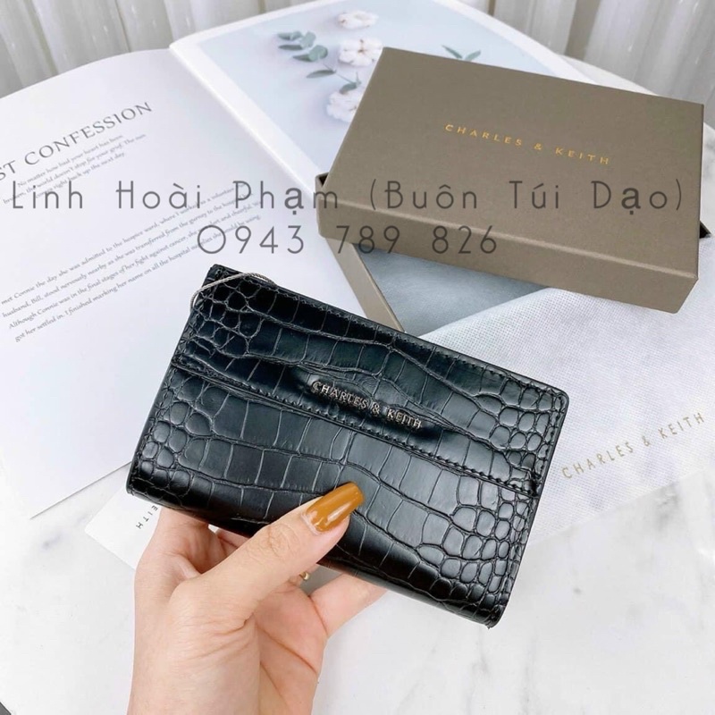 Ví nhỡ cầm tay chất da rắn fullbox (ảnh thật)