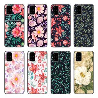 Ốp điện thoại TPU mềm trang trí hình lá và hoa hoạt hình nhiều màu sắc cho Samsung Galaxy A71/A51/A41/A31/A21/A11