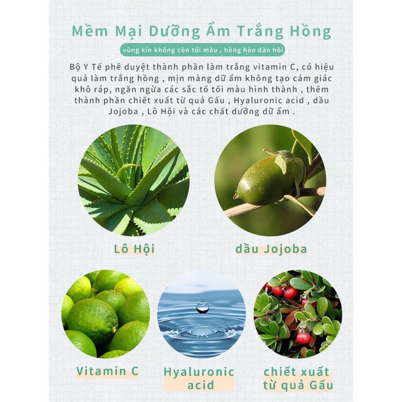 KEM DƯỠNG TRẮNG HỒNG VÀ SE KHÍT VÙNG KÍN HH - hàng có sẵn