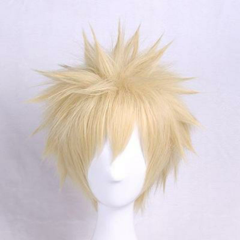 [Sẵn] Wig/ Tóc Giả cosplay Nhân Vật Bakugou Katsuki - Boku no Hero màu vàng tại [Miu Cosplay]