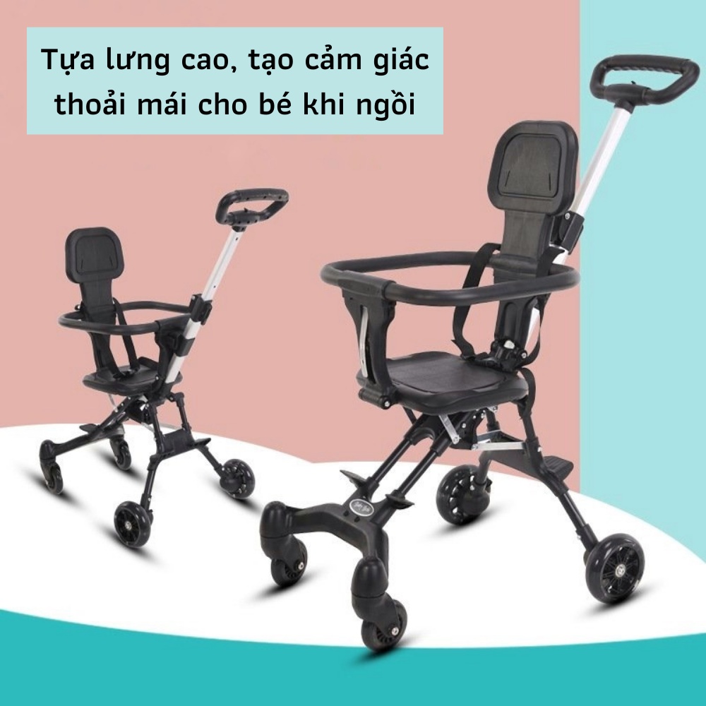 Xe Đẩy Cho Bé, Xe Đẩy Gấp Gọn Em Bé Đi Du Lịch Siêu Gọn Nhẹ
