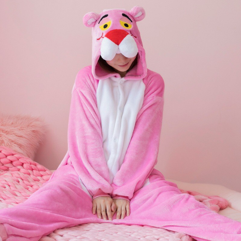 Bộ Đồ Thú Báo Hồng Người Lớn