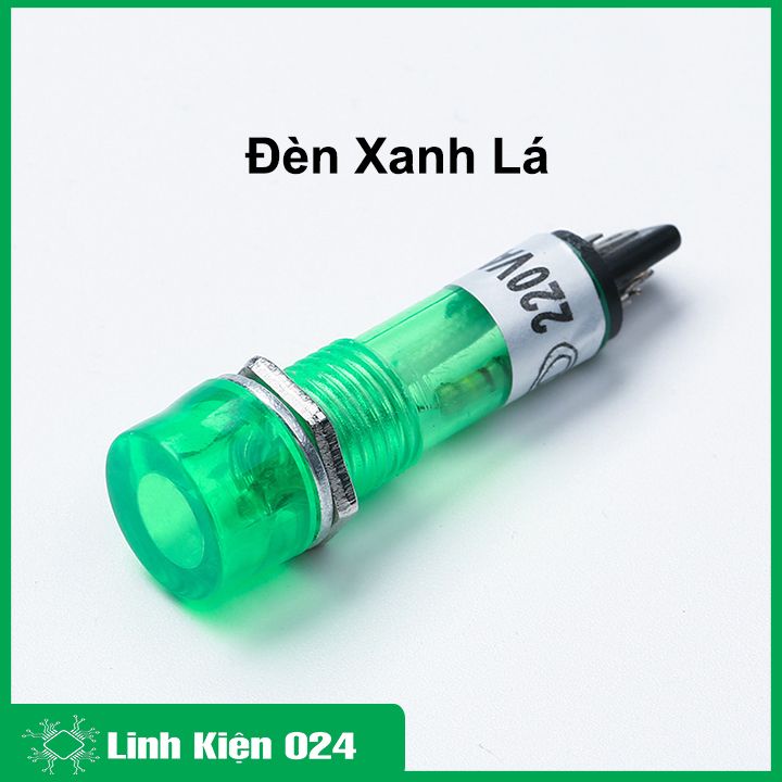 Đèn led báo tín hiệu nguồn XD10-3 điện áp 220VAC 10mm màu đỏ / xanh lá / vàng