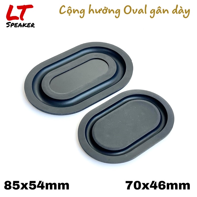 Màng loa cộng hưởng Oval 85x54mm, 70x46mm Gân dày giúp tăng âm bass - LT Speaker