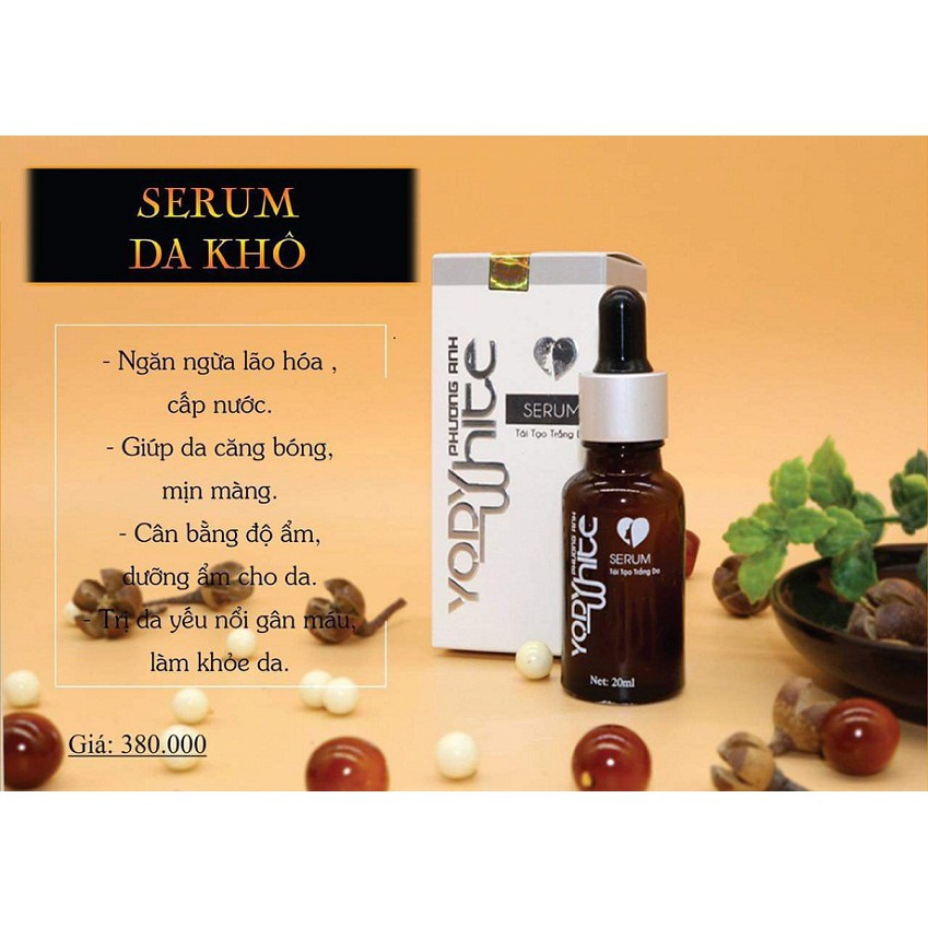 ⚡SERUM TÁI TẠO TRẮNG DA YODY WHITE PHƯƠNG ANH DƯỠNG DA KHÔ