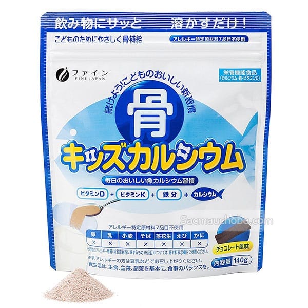 Bột Canxi cá tuyết tăng chiều cao Nhật Bản 140gr - Tăng chiều cao cho trẻ từ 1 tuổi