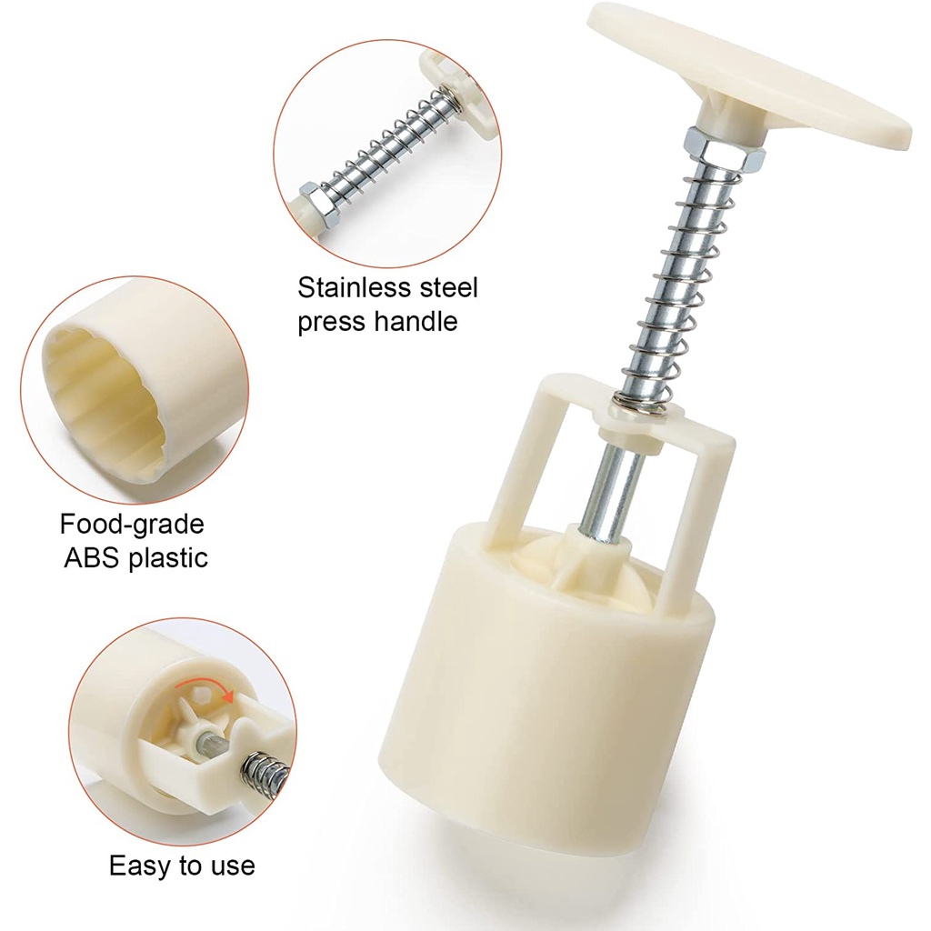 Khuôn Làm Bánh Trung Thu Bằng Nhựa Họa Tiết Hoạt Hình Động Vật 3D DIY