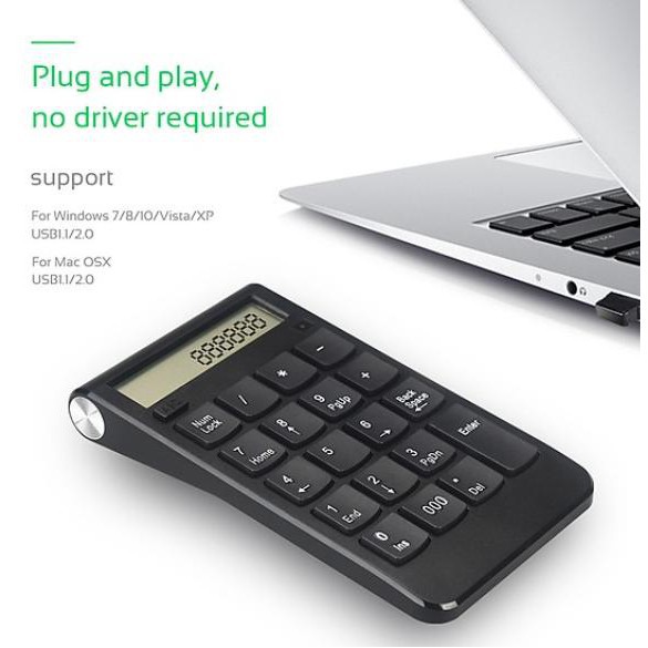 Máy tính Number Pad Wireless LCD Mac windows - Cao Cấp | BigBuy360 - bigbuy360.vn