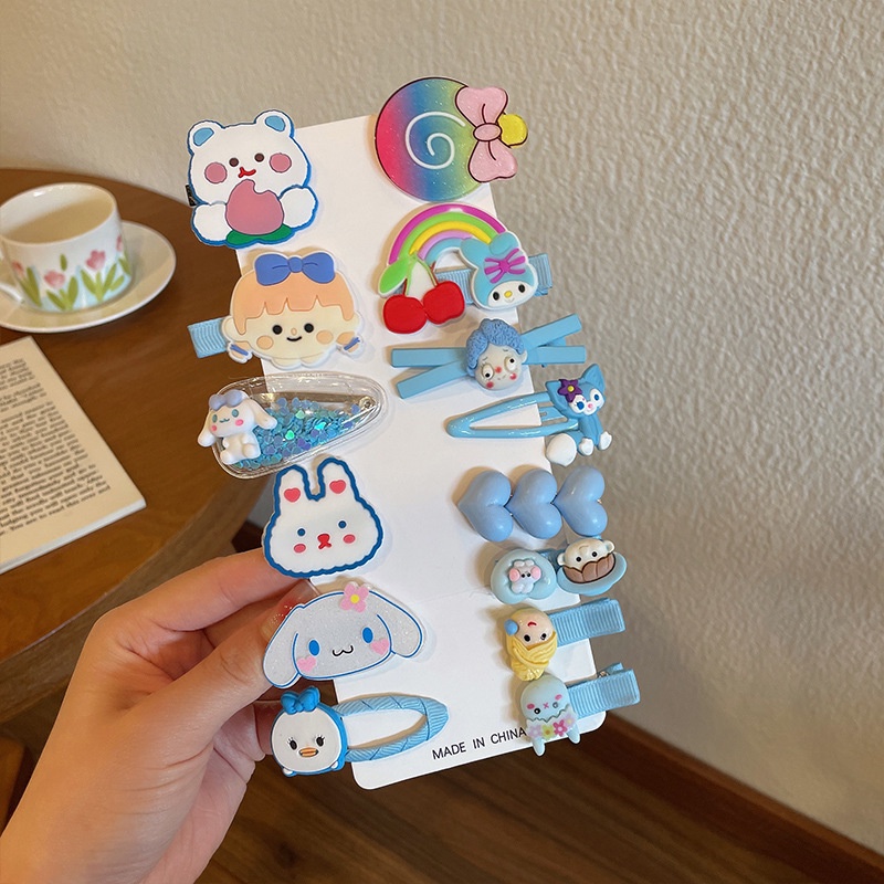 Kẹp Tóc Thiết Kế Hình Hoạt Hình Phong Cách Hàn Quốc Dễ Thương Dành Cho Trẻ Nhỏ 2022