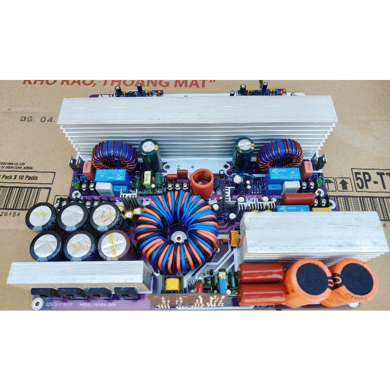 COMBO BỘ NGUỒN XUNG 2000W + MẠCH CLASS D 2 KÊNH 2500W X2